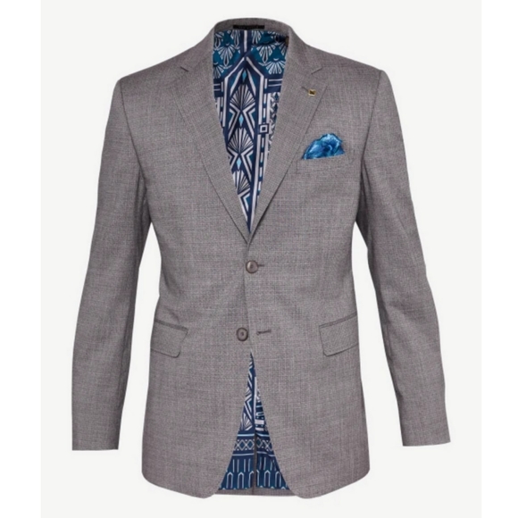TED BAKER HAMDEBJ Debonair Slim Semi Plain Wool Suit Jacket Mens 40R